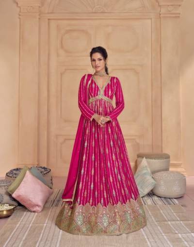 D.NO 5434 BY OS DESIGNER GEORGETTE GOWN WHOLESALER IN INDIA